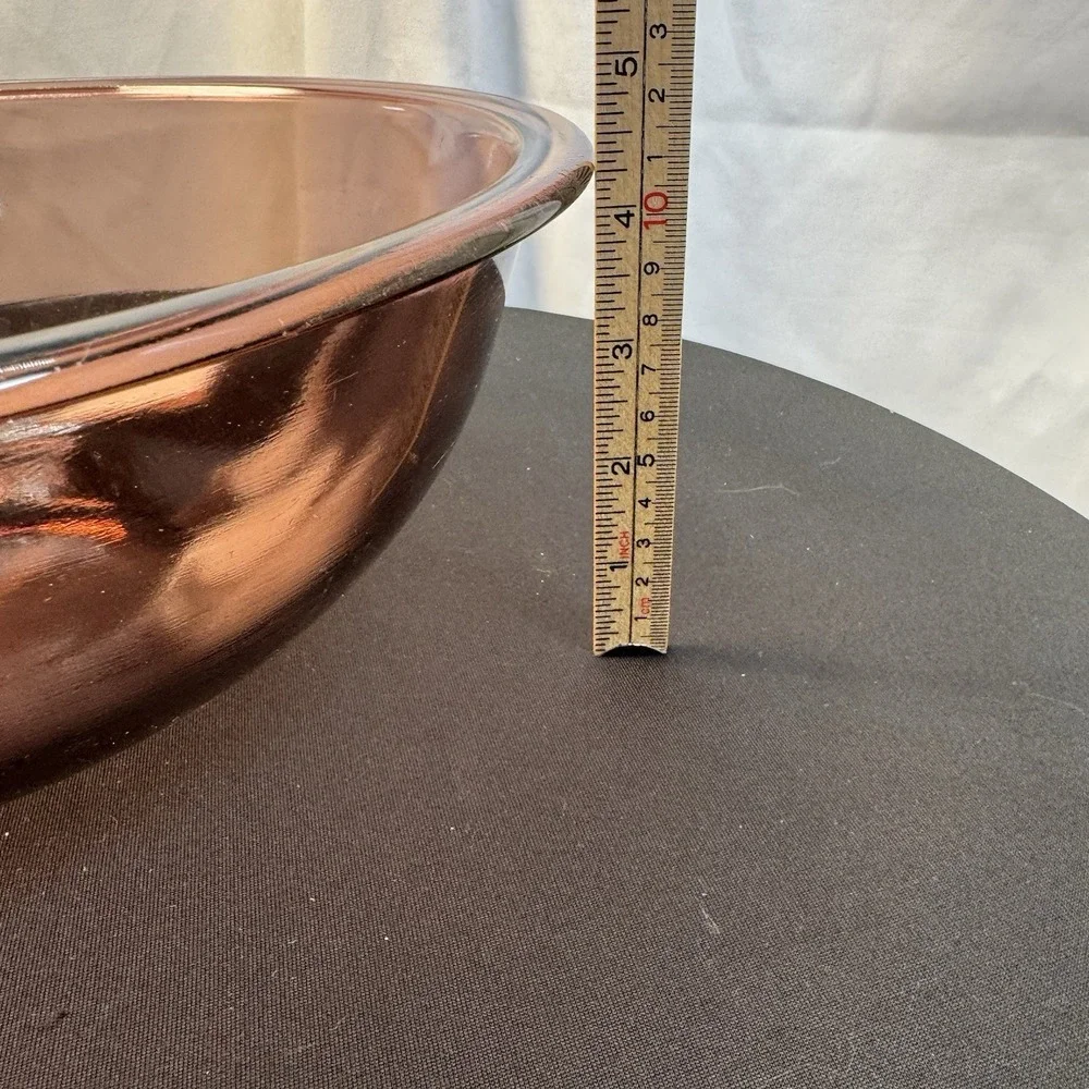 Pyrex 323‎ Large Mixing Bowl Cranberry Purple Pink Glass Nesting